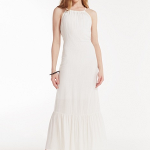 VESTIDO SUPER MIDI COM FAIXA